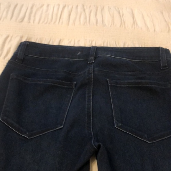 Fire Los Angeles Dark Wash Low Rise Distressed Skinny Jeans Size 5 - Picture 11 of 12